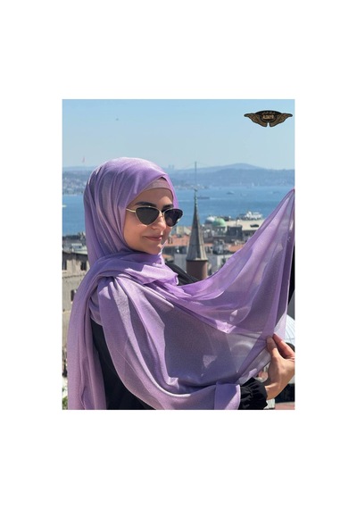 Aldaıyr Simli Şifon Şal Çok Rrenkli18