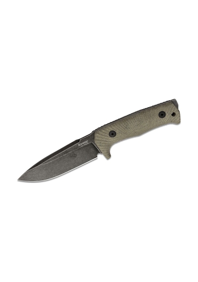 Lionsteel Kamp T5 Fixed Blade Tactical Knife - Green Canvas - Black Bla Gri