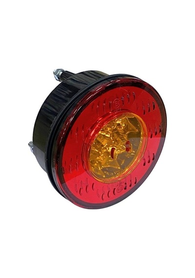 12v Sinyal Lambası Reflektörlü Sarı 6 Ledli Yuvarlak 98 Mm