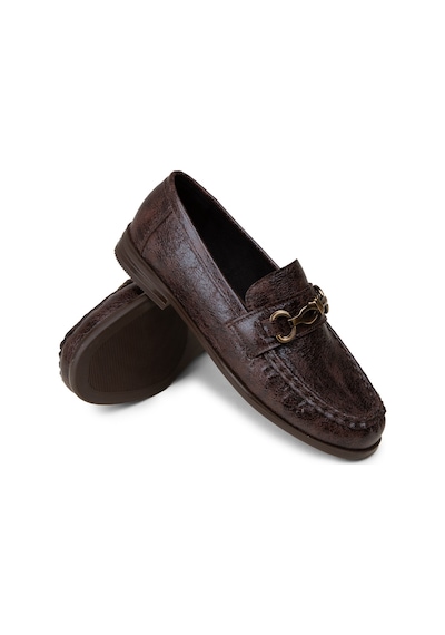 Deery Kadın Kahverengi Toka Detaylı Loafer - K0013zkhvc01