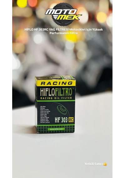 Hiflo Hf 303rc Yağ Filtresi Motosiklet İçin Yüksek Performanslı Filtre