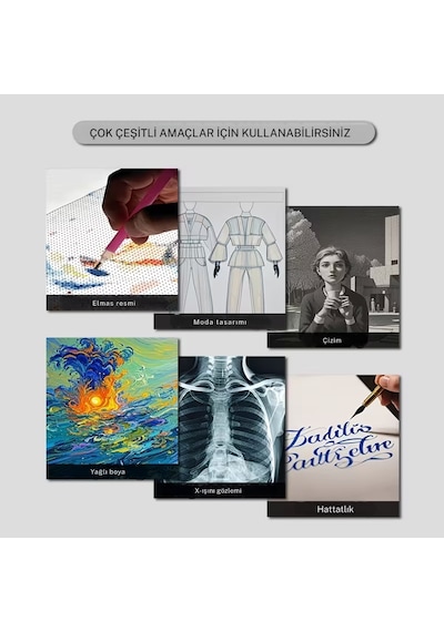 Monozone A2 Led Işıklı Çizim Kopyalama Tableti Eskiz Kaligrafi Anime Mimari Tasarım Işık Masası Grafik Tablet