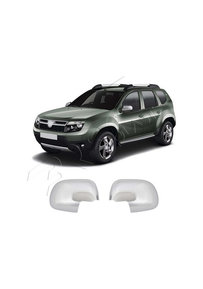 Dacia Duster Uyumlu 2010-2012 Ayna Kapağı 2 Parça Abs Krom Kaplama