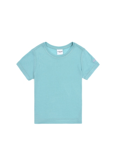 U.S. Polo Assn. Kız Çocuk Mint Bisiklet Yaka Örme Tişört 50288075-VR090