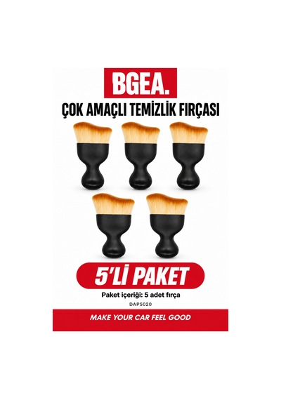 Bgea 5'li Çok Amaçlı Premıum Fırça- Multi Functional Brush