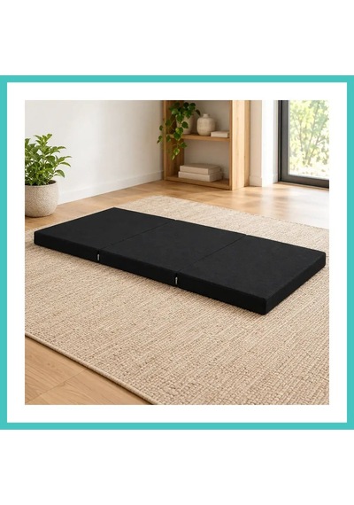 Ny Joy Üç Parçalı Katlanır Minder 60 180 7 Cm Siyah İç Mekân Nyjoybz