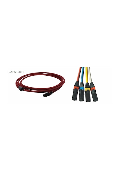 Erat S/ftp Cat6a 1m 4x2x24 Ls0h Patch Cord Gri