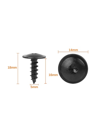 Lasonstiges 10 Adet Çamurluk Lineer Sıçrama Klipleri Torx Kafes Kafa Vw N90974701 Için Kendinden Kılavuzlu Vidalar