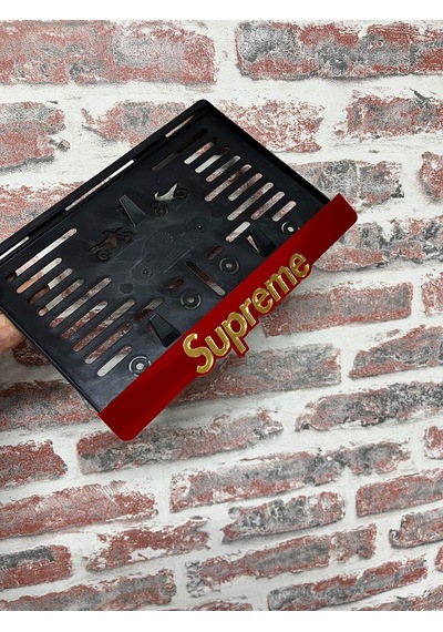 Supreme Gold Pleksi Motor Plakalığı