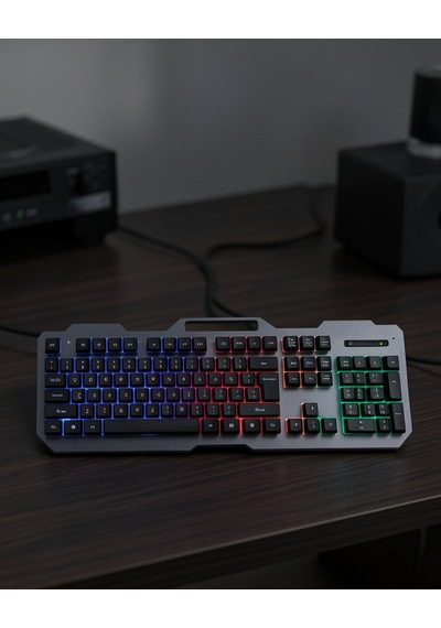 Kablolu Rgb Işıklı Klavye Ve Mouse Seti Uuczpg8018klavye2