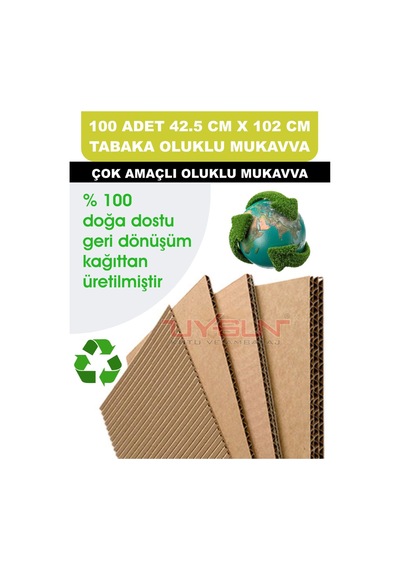 100 Adet 42.5cm X 102cm Baskısız Tabaka Oluklu Mukavva, Çocuk Etkinlik Kartonu, Maket Kartonu, Kargo Kartonu