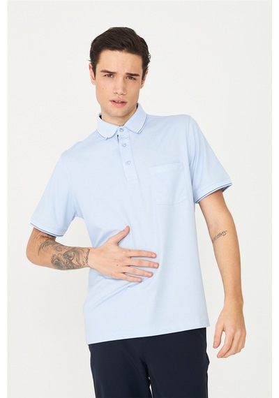 Mavi Polo Yaka T-shirt Mavi