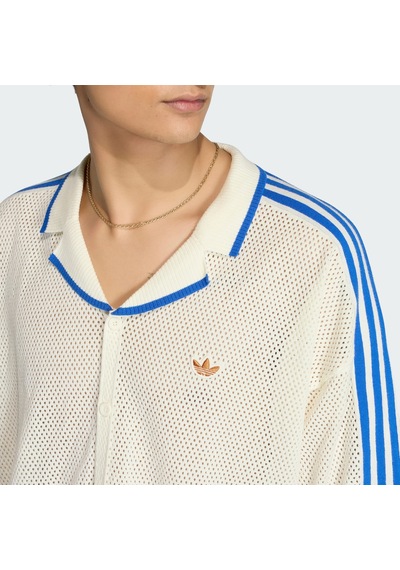 Adidas Kx1223 Knıtted Shırt Erkek Tişört Bej