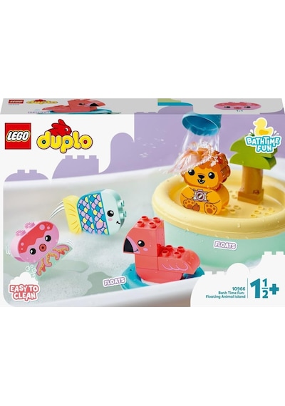 LEGO® Duplo 10966 İlk Banyo Zamanı Eğlencesi Yüzen Hayvan Adası 20 Parça