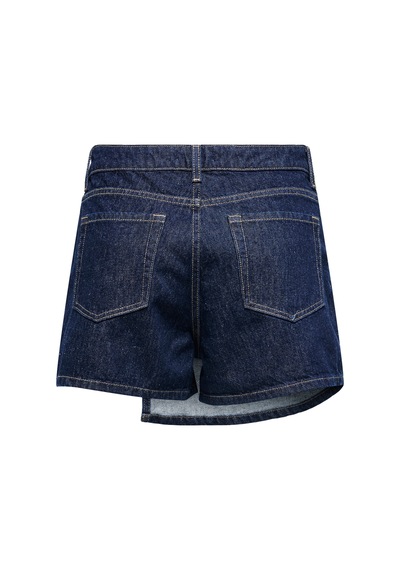 Only Kadın 100% Pamuk Regular Fit Şort Etek - 15357947 Mavi