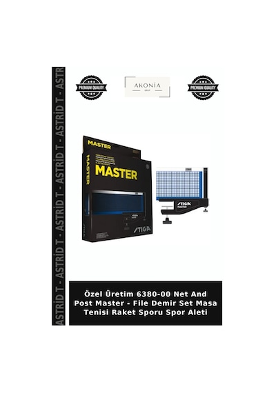 Özel Üretim 6380-00 Net And Post Master - File Demir Set Masa Tenisi Raket Sporu Spor Aleti