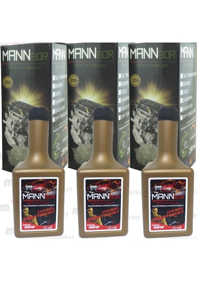 Mannbor İçerikli Enjektör Pompa Temizleyen Dizel Katkı250Ml 3Lü N11.43