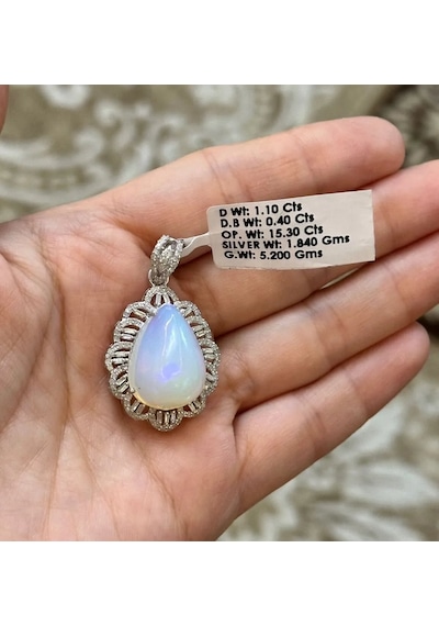 Allahverdi Türkmen Opal Elmas Kolye Ucu 096