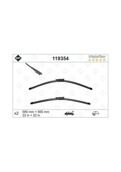 Sılecek Supurgesı On Takım Swf Mercedes W171 Bm 05- A1718200045 Valeo 119354-a1718200045