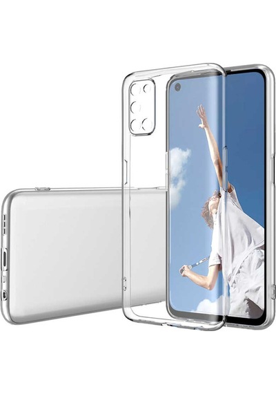 Oppo Reno 4 Kılıf Zore Kamera Korumalı Süper Silikon Kılıf Renksiz