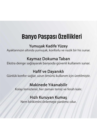 2'li Set Banyo Paspası, Yumuşak Banyo Halısı, Kaymaz Dot Tabanlı, Su Emici, Makinede Yıkanabilir - 50x60-60x100 Cm Çok Renkli