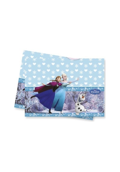 Parti Selesi Frozen Elsa Uzun Kol Kostüm Ve Doğum Günü Parti Seti 16 Kişilik Lüks Set Mavi