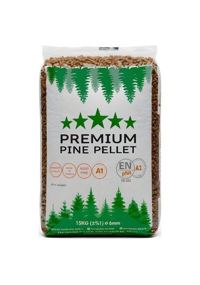 Doğal Çam Peleti%100 Katkısız Doğal 30 Litre 15kg Çam Kokulu