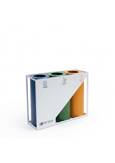 3 Lü Sıfır Atık Geri Dönüşüm Ünitesi Hey-058 Metal Atık Ayrıştırma Sistemi Hey Çelik 3 Lü Sıfır Atık Geri Dönüşüm Ünitesi Hey-058 Metal Atık Ayrıştırma Sistemi Hey Çelik