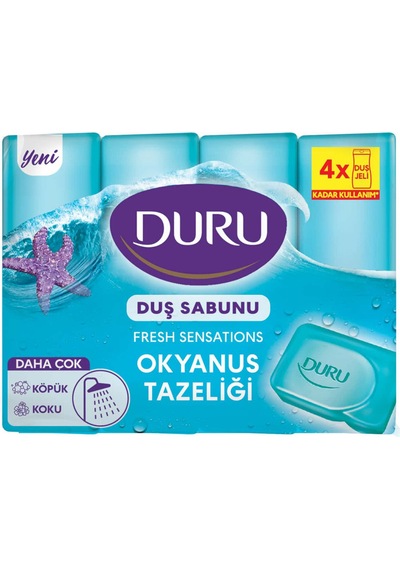 Duru Fresh Duş Sabunu Okyanus Esintisi 4x150 G Diğer