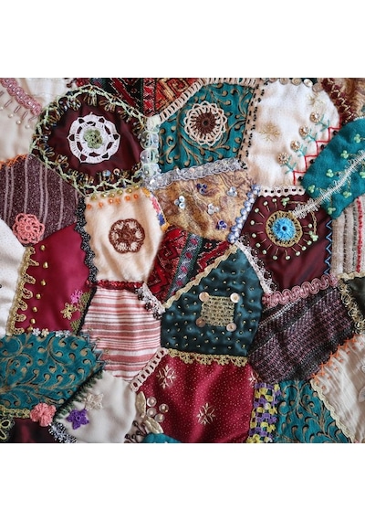 Patchwork Çılgın Koltuk Örtüsü Çok Renkli