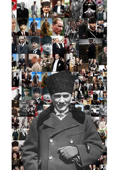 Çoklu Atatürk Resmi Kanvas Tablo Canvas Duvar Dekarasyon Duvar Süsü Ölçü Seçmeyi Unutmayınız :