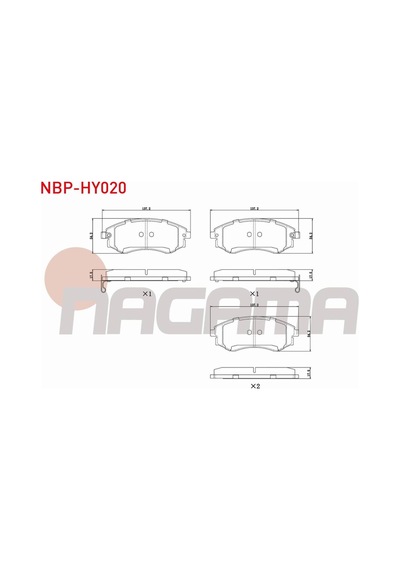Hyundaı Elantra I-ıı 1.5 1990-2000 Ön Fren Balatası İkazlı 481 300 81 52