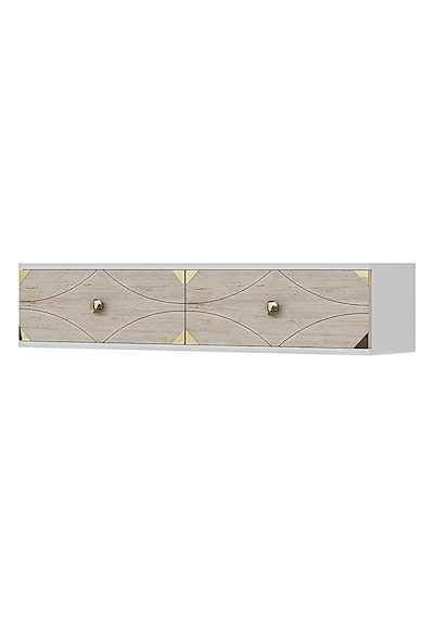 Tda1297btg - Alfa120 Duvara Montaj Tv Stand, Tv Rafı, Tv Sehpası Beyaz - Traverten - Gold 120cm Tda1297btg - Alfa120 Duvara Montaj Tv Stand, Tv Rafı, Tv Sehpası Beyaz - Traverten - Gold 120cm