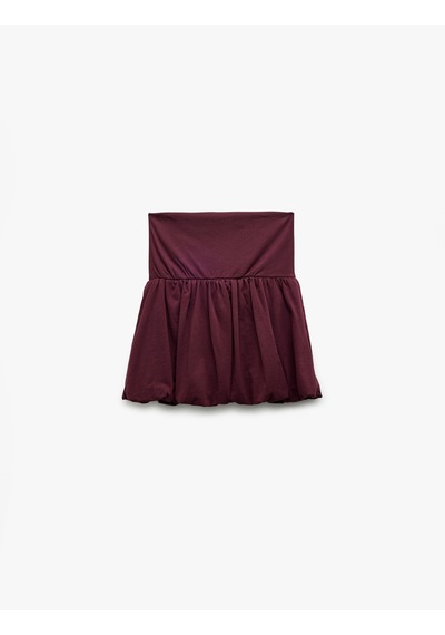 Koton Yüksek Bel Pamuklu Mini Spor Şort Etek Bordo 6wak40166nk Bordo Koton Yüksek Bel Pamuklu Mini Spor Şort Etek Bordo 6wak40166nk Bordo