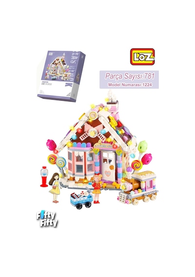 Loz Creative Serisi Tatlı Hikaye Mağazası 781 Parça Oyuncak Yapım Seti Fflz-1224