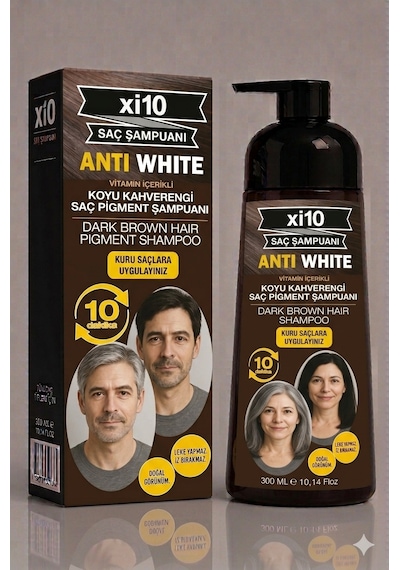Xi10 Beyaz Kapatıcı Şampuan Dark Brown