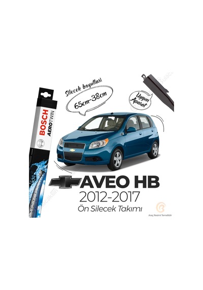 Chevrolet Aveo Hb Muz Silecek Takımı 2012-2017 Bosch Aerotwin
