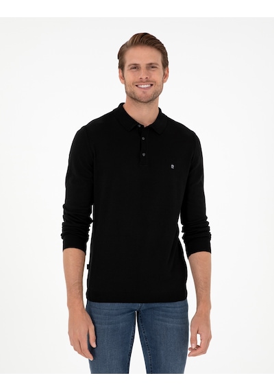 Pierre Cardin Erkek Siyah Kazak /triko 50296623-vr046 Siyah