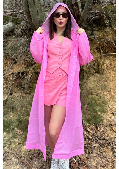 Mollycrush Unisex Su Rüzgar Geçirmez Katlanabilir Kapüşonlu Çıtçıt Düğmeli Eva Mavi Yağmurluk Pembe Mollycrush Unisex Su Rüzgar Geçirmez Katlanabilir Kapüşonlu Çıtçıt Düğmeli Eva Mavi Yağmurluk Pembe
