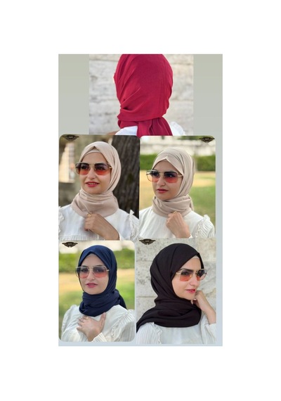 Aldaıyr 5 Krep Şal 180x70 Çok Renkli0501