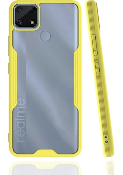 Realme C15 Kılıf Platin Kamera Korumalı Silikon Kılıf