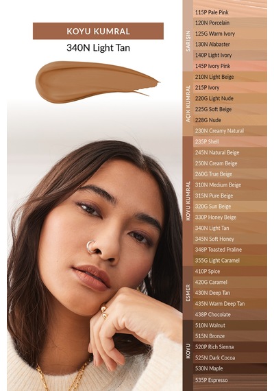 Avon Power Stay Mat Fondöten 340N Light Tan
