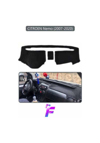 Cıtroen Nemo 2007-2020 Torpido Örtüsü Güneşten Korur Kolay Montaj Tam Uyum Hızlı Montaj E8