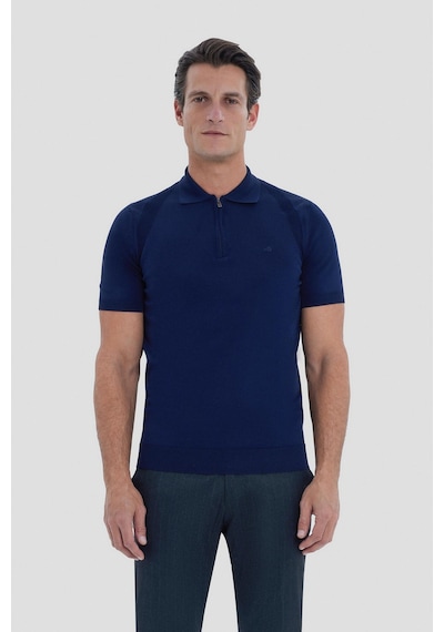 Sabri Özel Erkek Lacivert Normal Kesim Regular Fit Viskon Dokulu Triko Polo Yaka Tişört Sabri Özel Erkek Lacivert Normal Kesim Regular Fit Viskon Dokulu Triko Polo Yaka Tişört