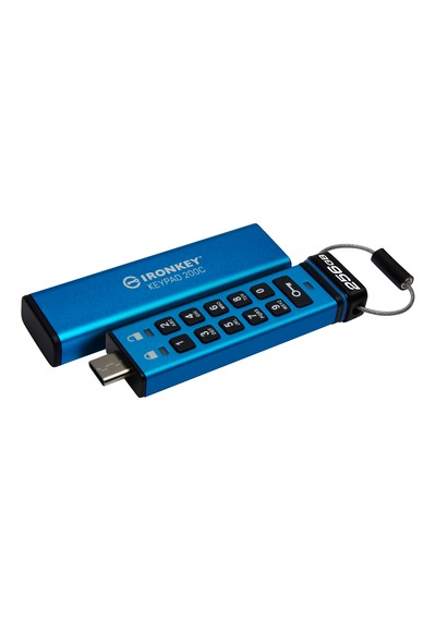Kingston Ironkey 256 GB Keypad 200 Fıps 140-3 Taşınabilir Type-c Flash Bellek