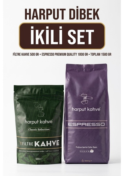 İkili Set 500 Gr Filtre Kahve + 1000 Gr Espresso Premium Roasted Coffee Beans Diğer