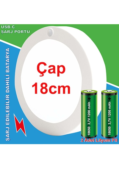 Greentech Şarjlı Hareket Sensörlü Led Aydınlatma / GT-CL05