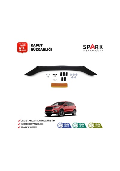 Ford Kuga 2016-2019 Yıl Aralığı Uyumlu Kaput Rüzgarlığı 3mm