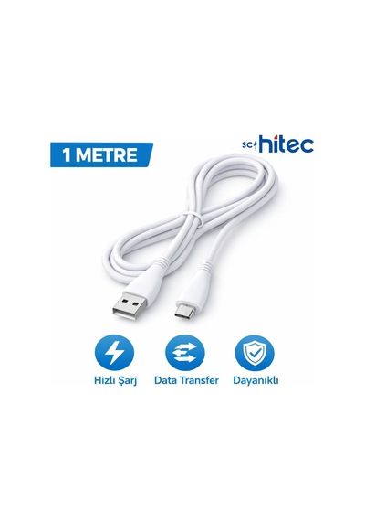 Schitec 70w Usba To Micro Hızlı Data Ve Şarj Kablosu 1m
