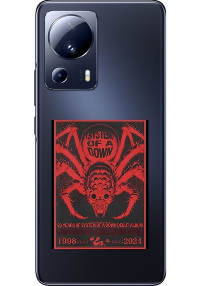 Xiaomi Mi 13 Lite Uyumlu Şeffaf Kılıf System Of A Down Tasarımlı